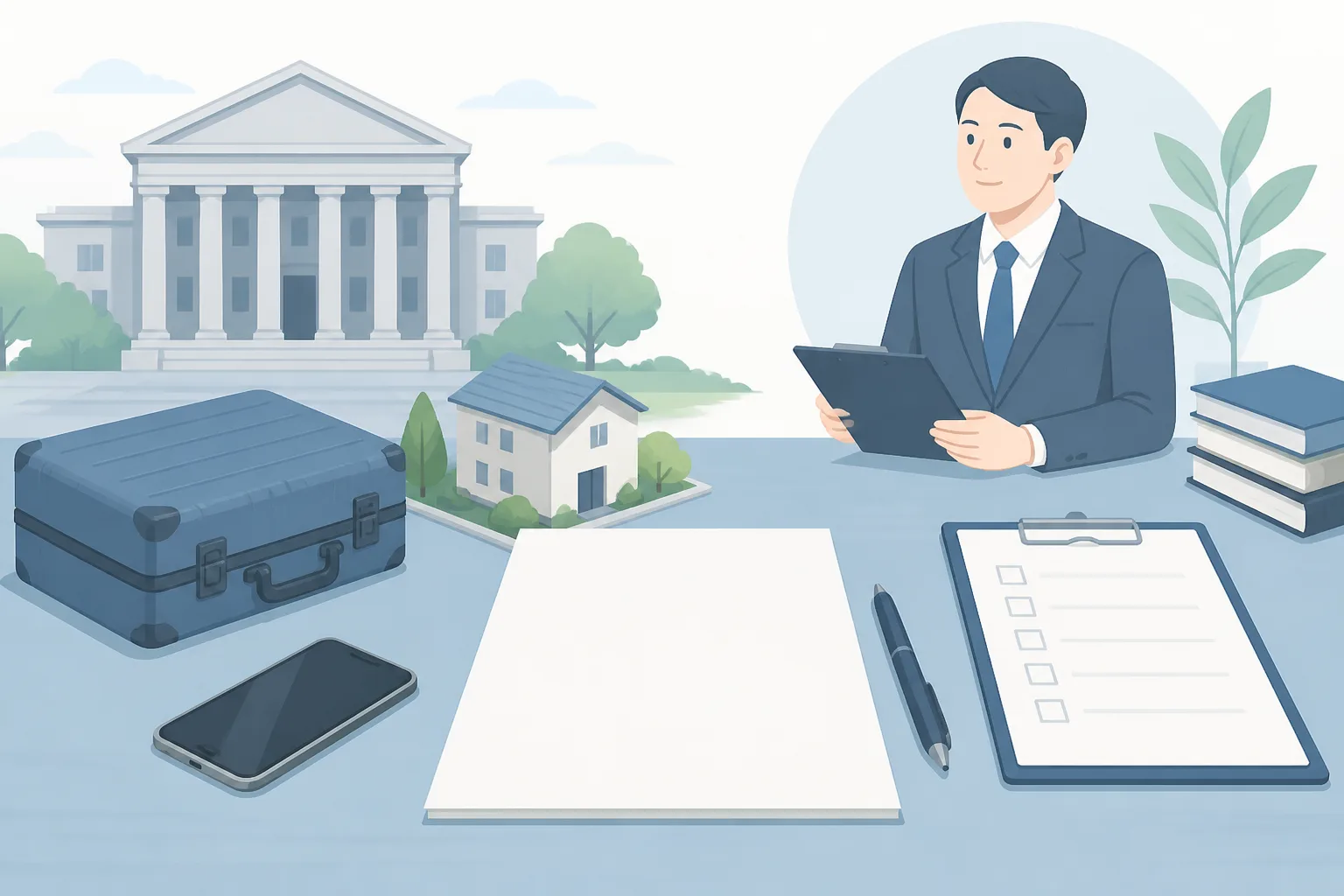 管財事件では転居・旅行の前に裁判所の許可と連絡方法を確認する